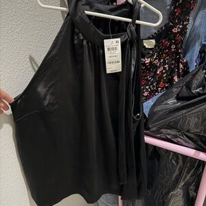 Elegant Black Women's Halter Top